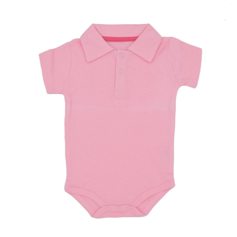 Lapel Collar Baby Onesie