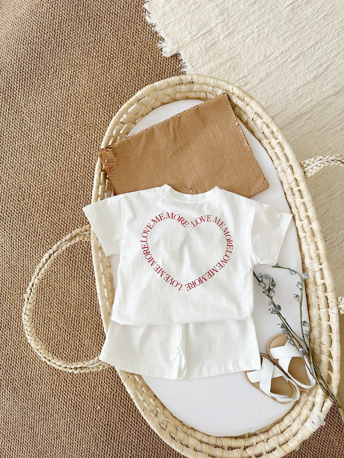 Heart Print Baby Two-Piece Set