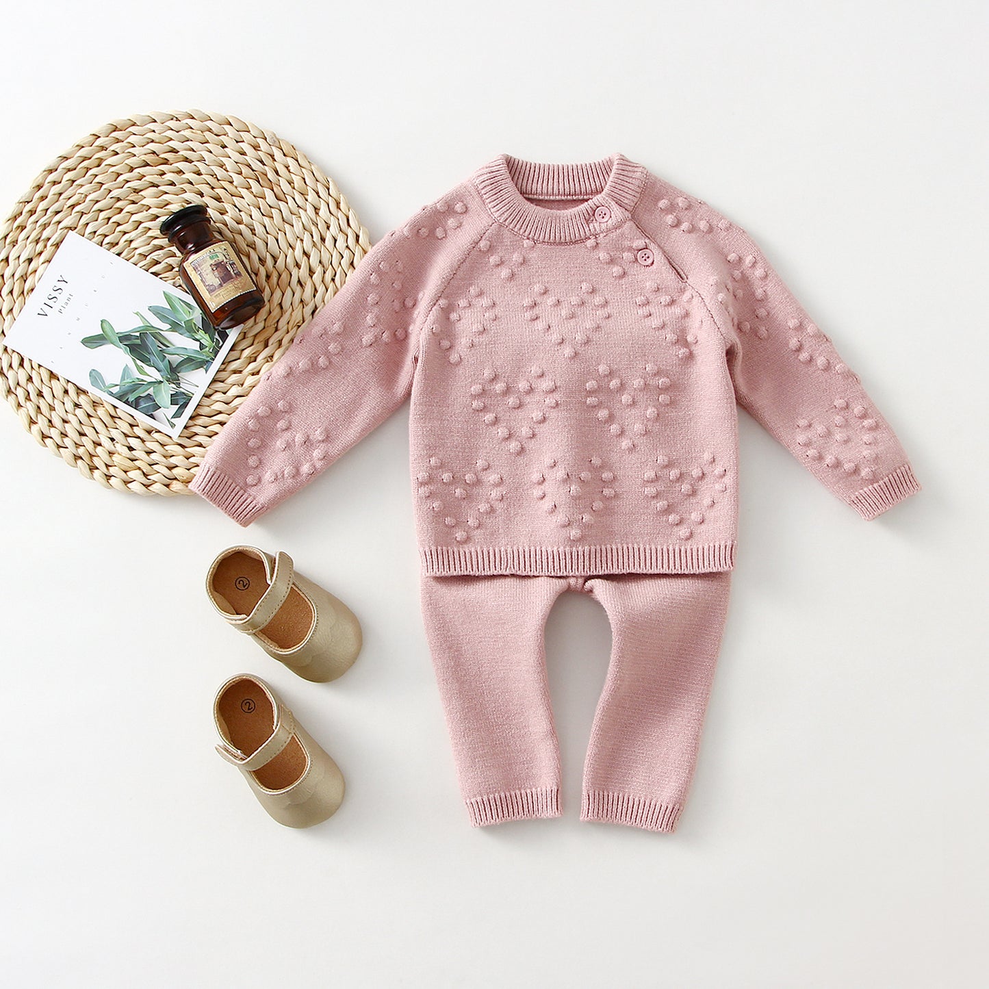 Knitted Love Sweater & Pants Set