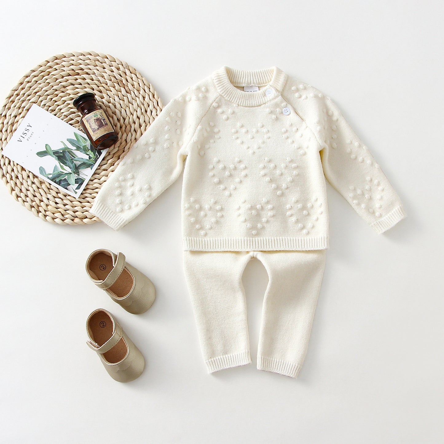 Knitted Love Sweater & Pants Set