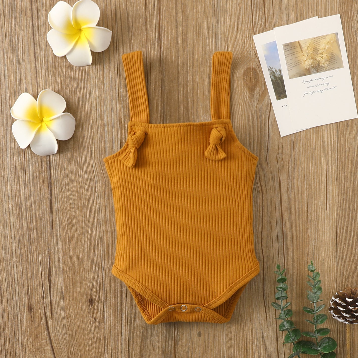 Cotton Baby Romper with Straps